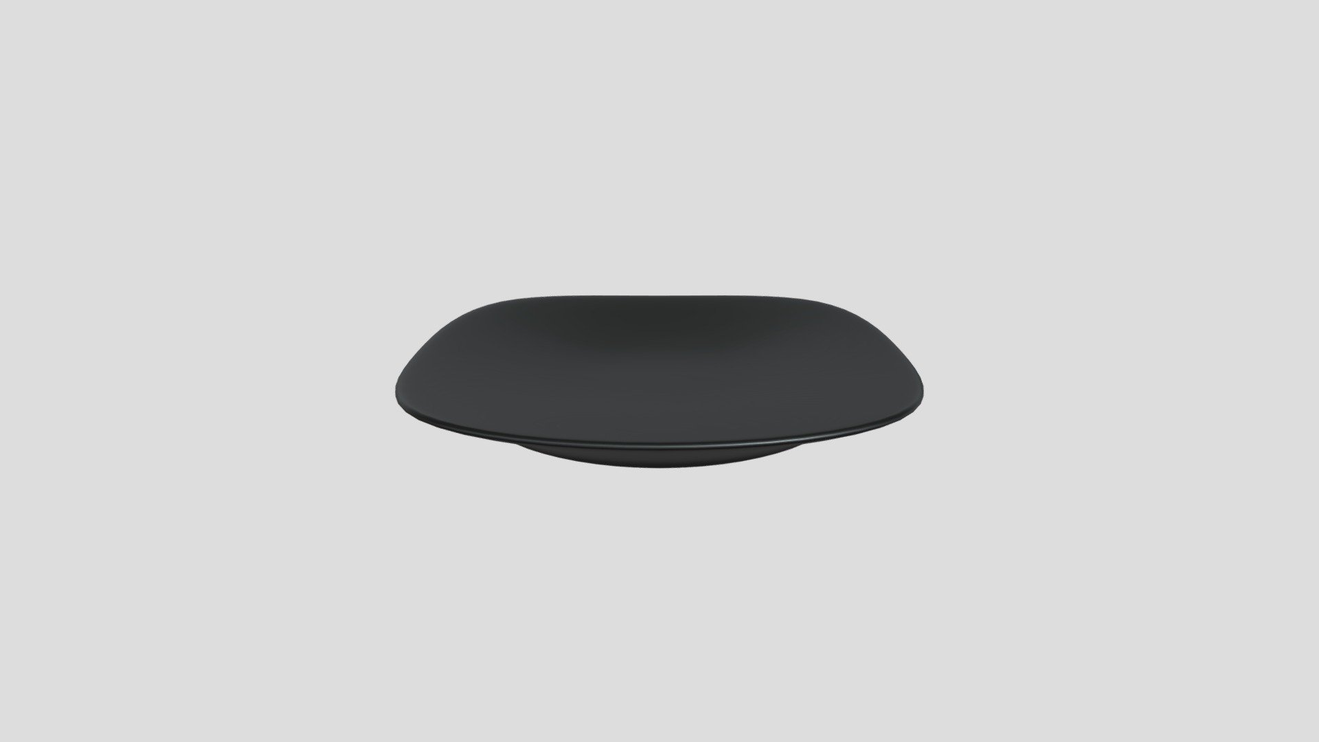 Basic Black Plate - Plate - Download Free 3D model by dragonmastermf 3d model