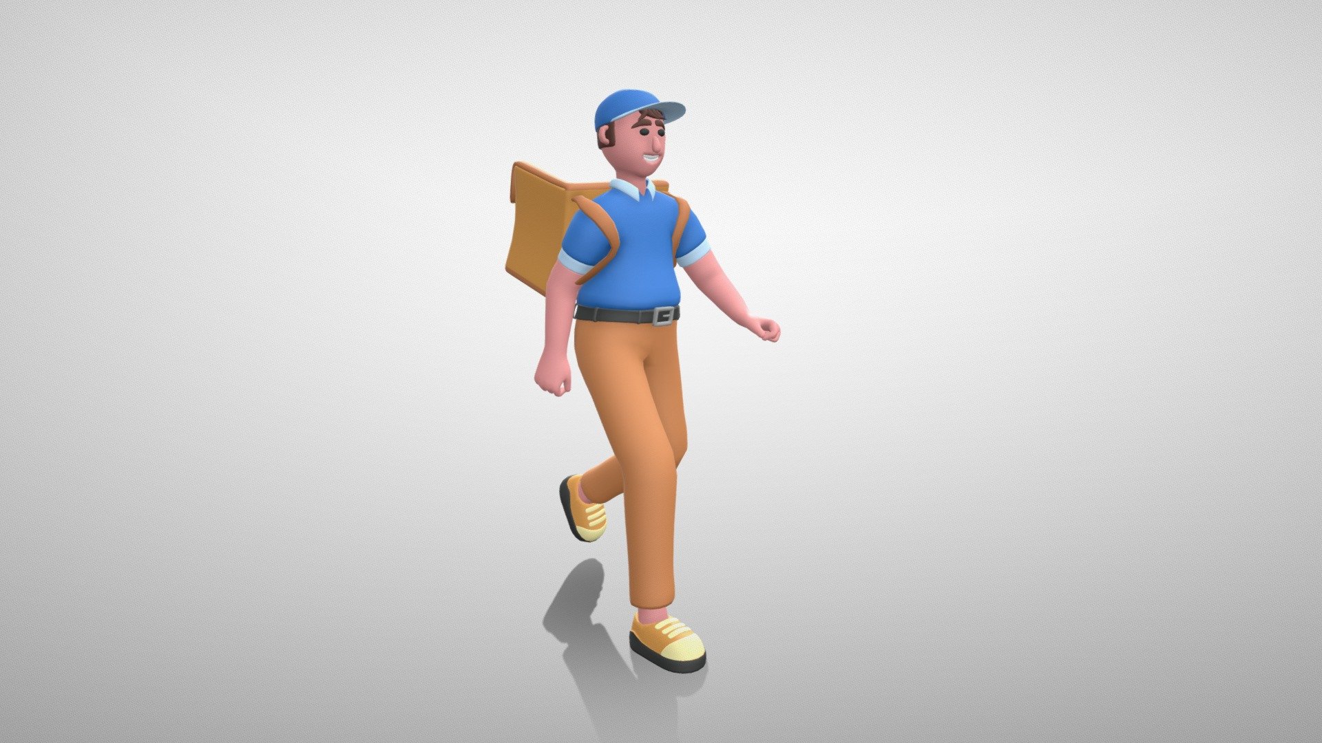 Stylized Man Courier is the part of the big characters bundle. These stylized 3D characters might be useful for motion graphics design, cartoon production, game development, illustrations and many other industries.

The 3D model is rigged and ready to use with Mixamo. You can apply any Mixamo animation in one click . We also added 12 widely used animations.

The character model is well optimized and subdivision ready. You can choose any smoothing option you want, according to your project.

The model has only a single texture. It is useful for mobile game development and it's easy to change colors of clothes, skin etc.

If you have any questions or suggestions on improving our product, feel free to send a message to mail@dreamlab.net.ua - Stylized Man Courier - Mixamo Rigged Character - Buy Royalty Free 3D model by Dream Lab (@dreamlabanim) 3d model