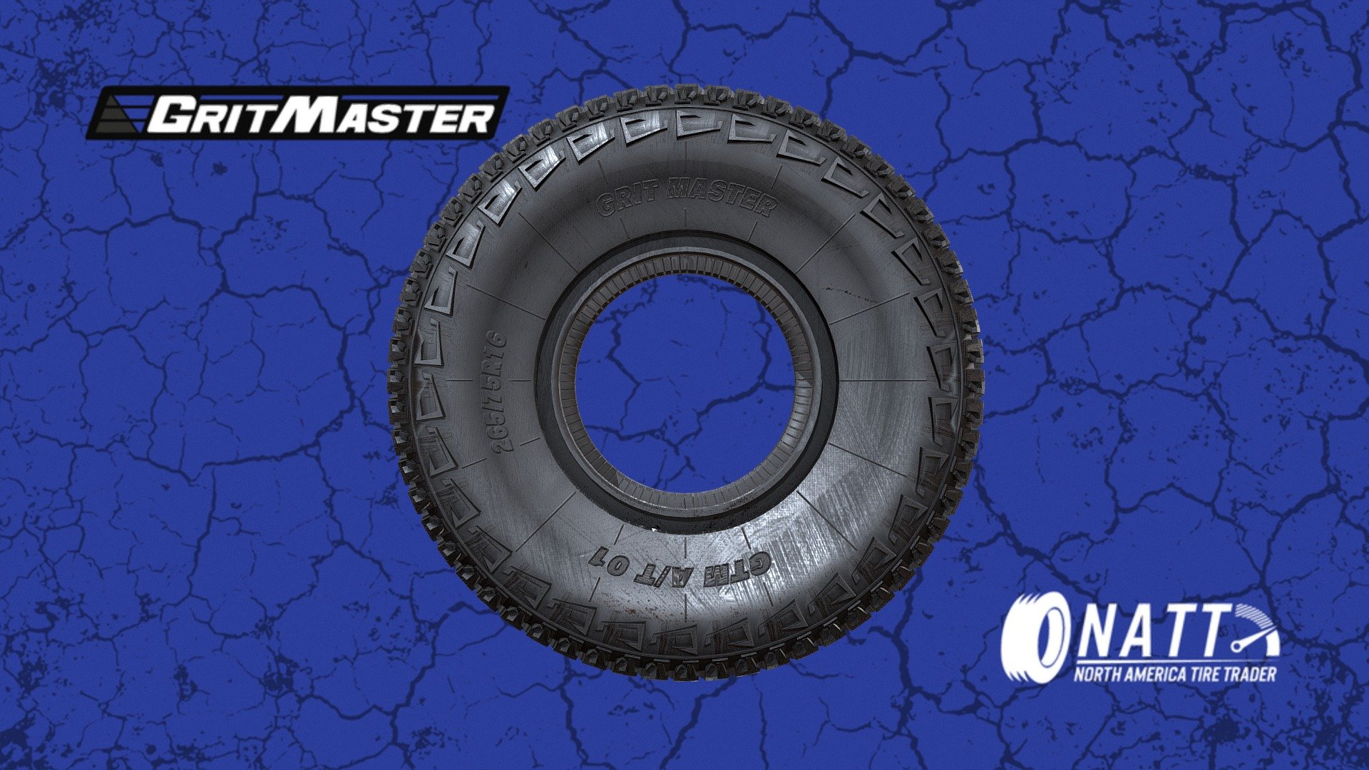 Imported by NATT, one of the largest tire suppliers In the US.




GritMaster Official Site

About this tire

You'll fall in love with our brands and prices like this tire did with the wheel.

Contact us!




sales@nattusa.com

+1 469-855-4125



 - GTM AT 01 - GRITMASTER - 3D model by Tire Direct (@tire.direct) 3d model