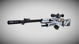 Sci Fi Rifle rifle, army, weapon, scifi, military, gun