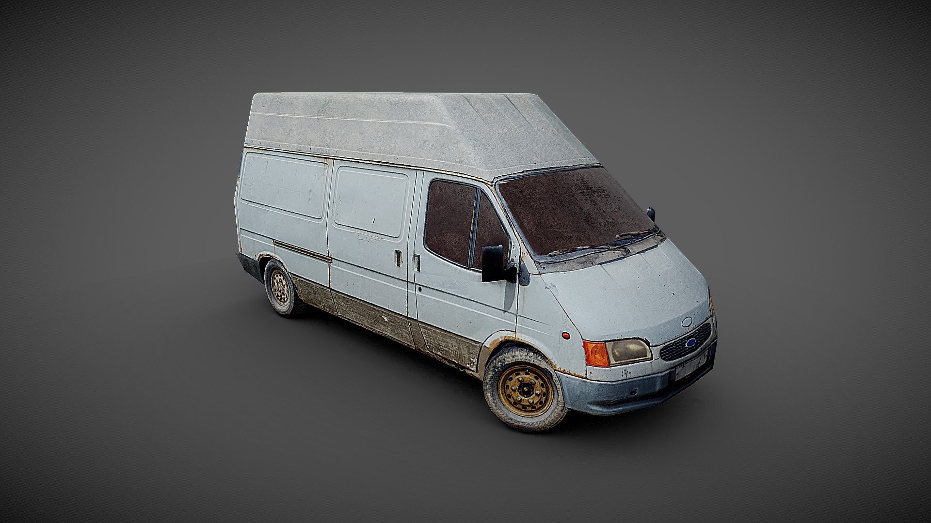 Old van Ford. Retop 3D scan of Alexander Komendant (SashaRX) 3d model