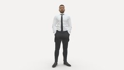 man in Suit pant white tshirt black tie 1067 suit, style, tshirt, people, clothes, miniatures, realistic, character, 3dprint, model, man, black