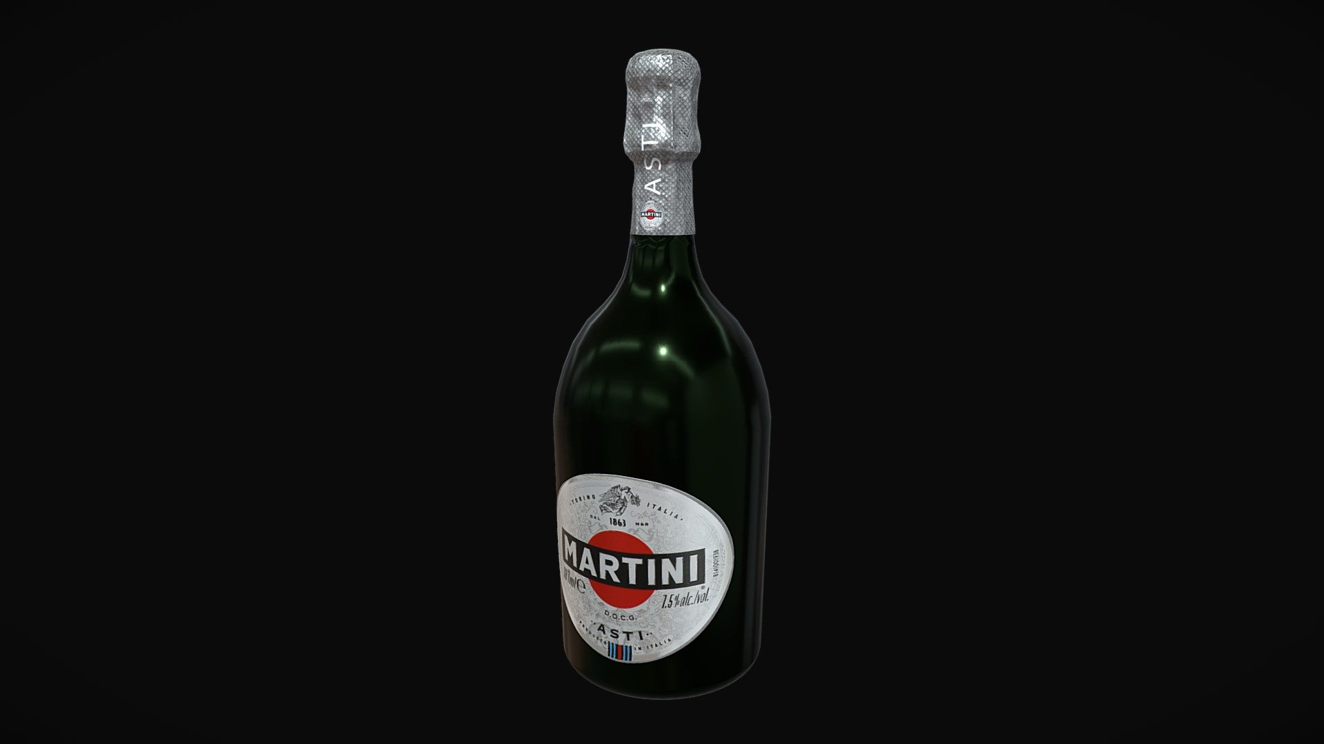 This is a mid poly model of Martini champagne. This model is perfect for anything from presentations to game dev. Textures maps and UV data are included. There are three texture sets, each with texturemaps for metal/rough setup. The model is UV mapped and unwrapped with no overlapping UVs. The model has clean geometry and topology and has 5320 polys. This model was made in Maya and Substance.

PBR textures 4k .png / Base Color / AO / Normal / Roughnes / Metallic

Note: The product comes without scene, camera or lights, include only 3dmodel.

File formats available on request:

FBX Maya Blender OBJ Cinema4D STL

If you have any questions feel free to message me! Hope you like it! Also check out my other models, just click on my user name to see complete gallery 3d model