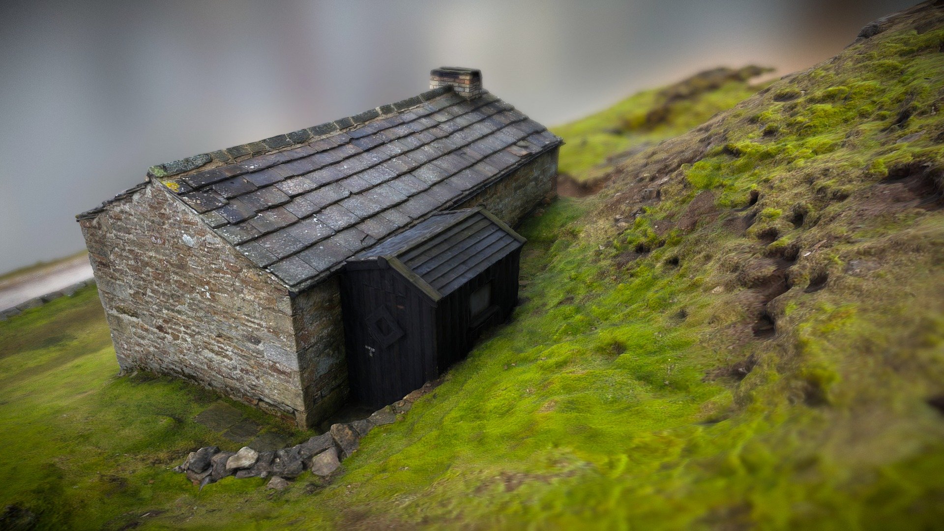 94 photos taken on Nikon D200 and processed with Photoscan - Stone Hut - 3D model by Paul (@paul3uk) 3d model
