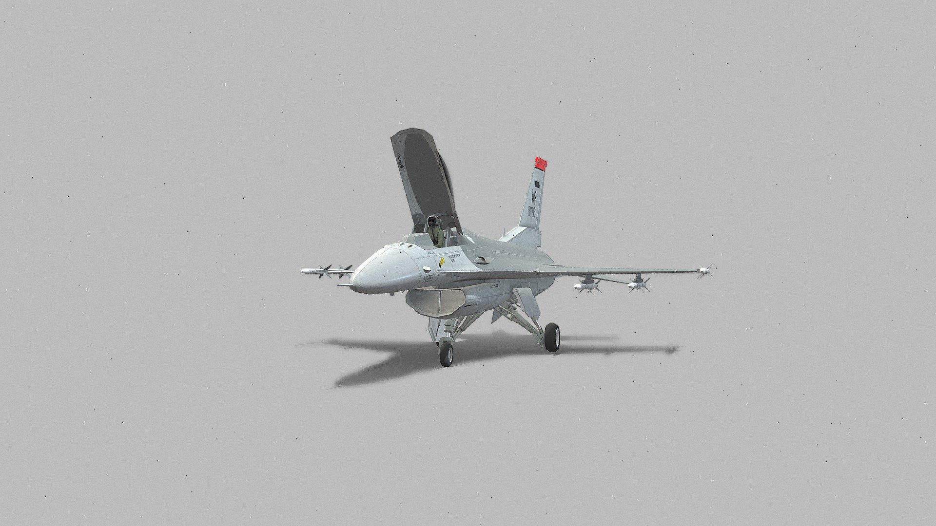 F-16 Fighting Falcon made in Blender. You can download the .blend file over on my patreon: https://patreon.com/JacobDesigns  https://www.patreon.com/posts/f-16-model-free-83733523 - F-16 | Fully Rigged - 3D model by Jacobdesigns 3d model