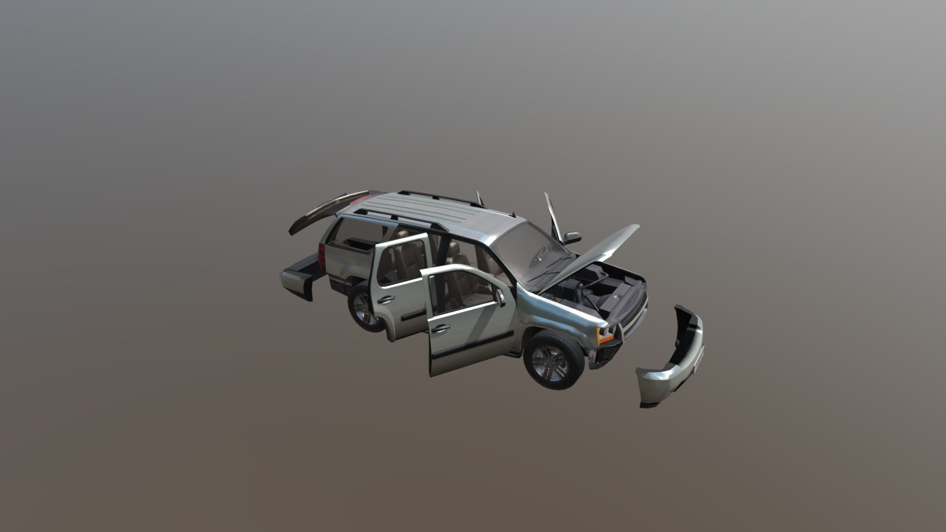 Package Contains a Beautiful Car with fully textured Good Quality Interior and open-able doors, Bonnet, Boot etc. Ready to use in Your game. This model has 4 LODs and using Atlas Texture so it can be used for PC and mobile projects. Perfect for any Games like Third-Person Games, First-Person Games, Car Destruction Games.

Our Real Car 2 and Real Car 2 separated parts are same model.

After Purchase you will find unitypackage,obj,fbx,max,mb in Real Car 6.rar file.

Unity3D Ready. Car only using one single Atlas PBR Texture. Car using Five Materials Paint,Body,Glass,Mirror,Rim. Emissive texture for lights included. Model is properly scaled and aligned along Z-axis. Fully textured Good Quality Interior and Exterior. Separated four wheels, Separated steering wheel and dashboard pointers. Ready to animate. Separated Doors and Mirrors. Ready to animate. Separated Front and Back Bumpers. Separated Bonnet and Boot 3d model