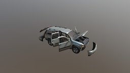 Real Car 2 Separated Parts lod, atlas, third, ready, destructible, real, unity, unity3d, game, vehicle, car, person