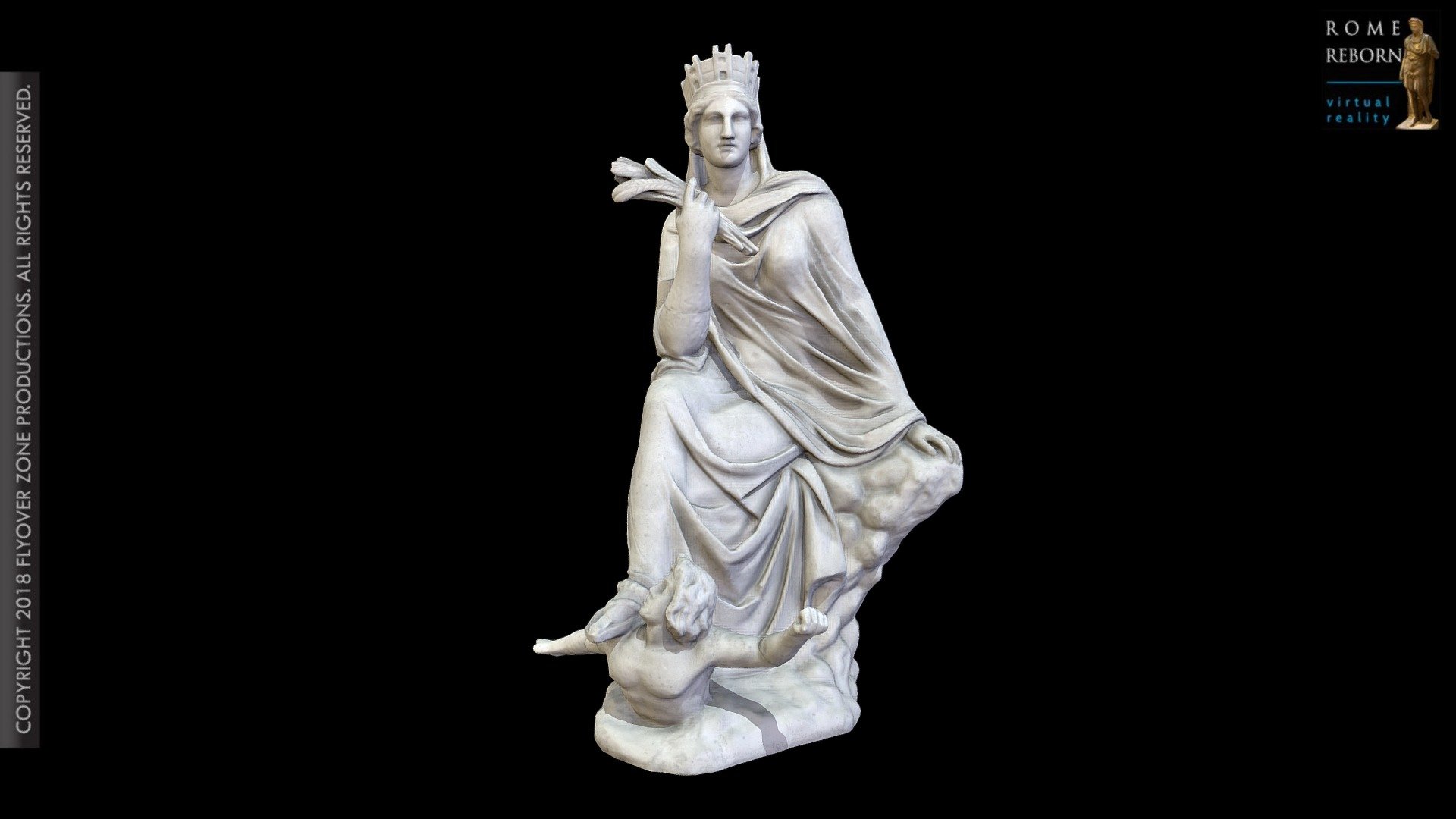 Name: Tyche of Antiocheia
Material: Cast (plaster of Paris)
Format: Statue
Museum: By permission of the Museo dell’Arte Classica, Sapienza University, Rome
Museum inventory number: 816
Museum of original: Vatican Museum (Gallery of the Candelabra), Rome
Photographer/Modeler: Carter Conaway
Copyright 2019 Flyover Zone Productions. All rights reserved.
 - Tyche of Antiocheia - 3D model by Flyover Zone (@FlyoverZone) 3d model