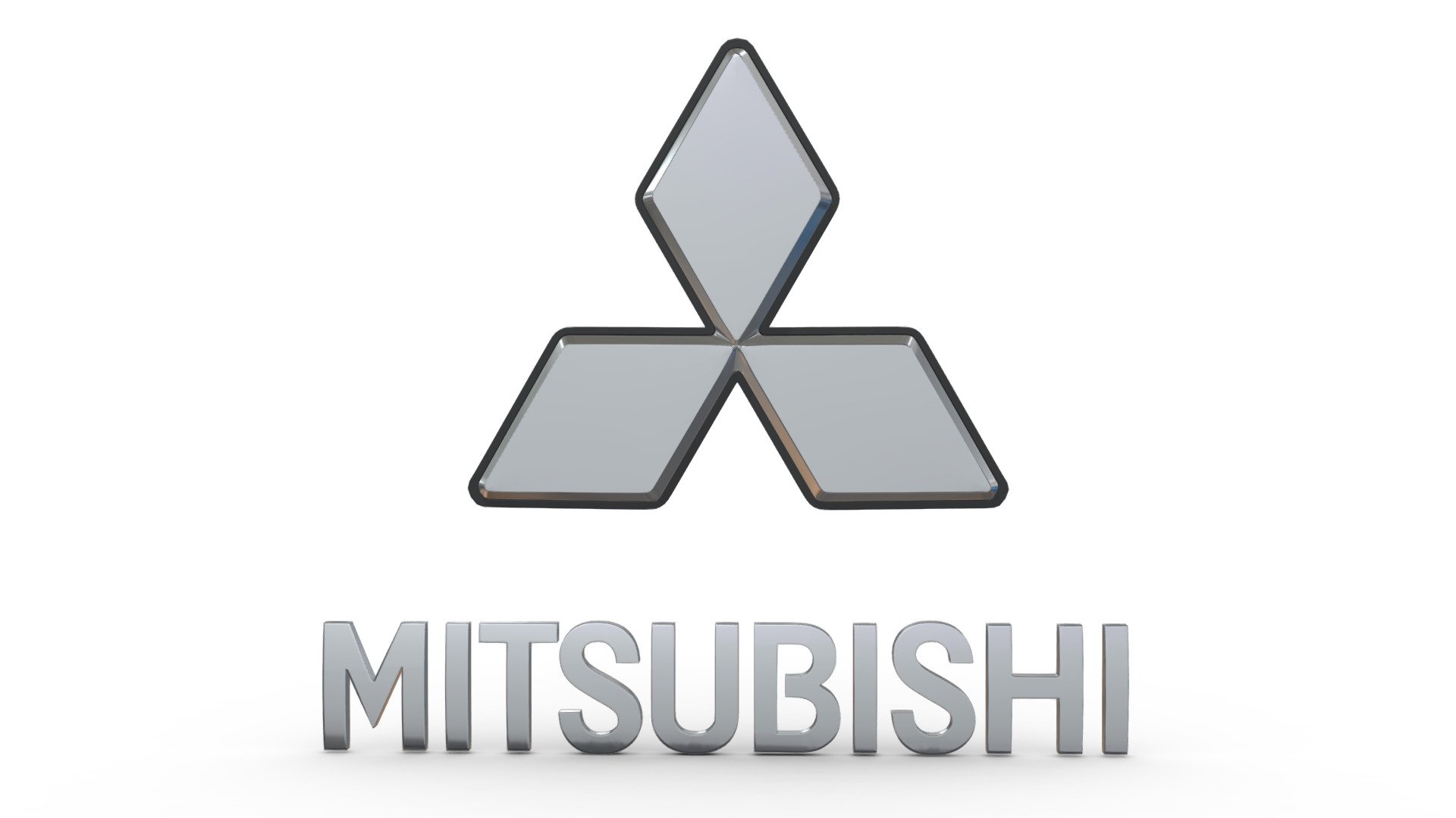 mitsubishi logo - 3D model by PolyArt (@ivan2020) 3d model
