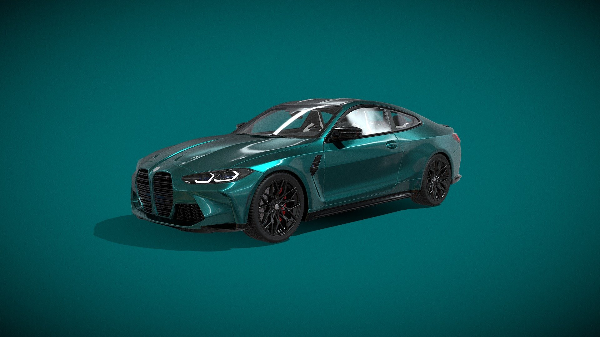 This is a Model of the BMW M4 Coupe - BMW M4 Coupe - 3D model by Blender.Lutz (@schifffan) 3d model
