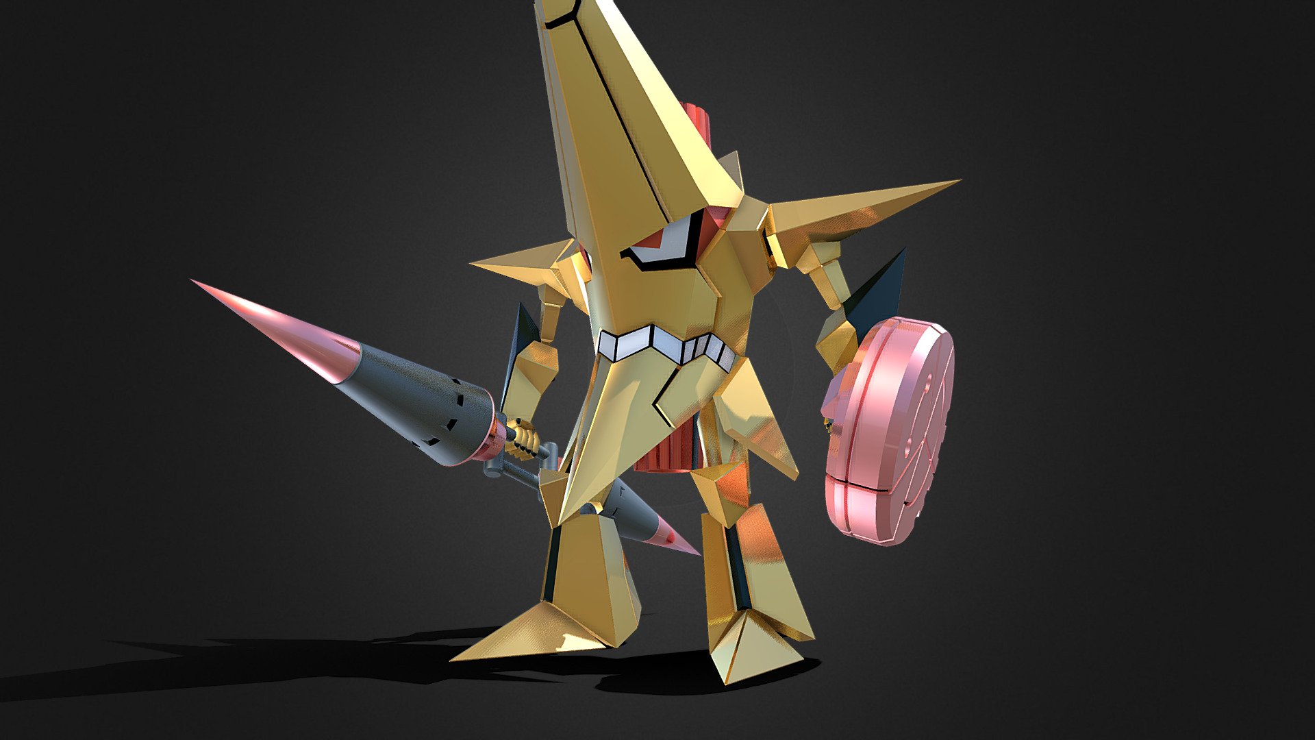 If you're interested in purchasing any of my models, contact me @ andrewdisaacs@yahoo.com

Kittan's personal Ganmen from the anime Tengen Toppa Gurren Lagann.

Made in 3DS Max by myself 3d model