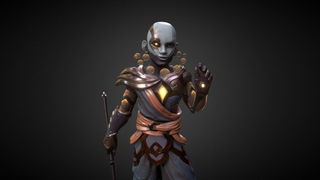 Serenity Vamana&ndash; Part of Smite Summer Knockout patch 4.16.  Concept by Marc-Ross Michaud.

https://www.artstation.com/marcross - SMITE: Serenity Vamana - 3D model by Jmiles 3d model