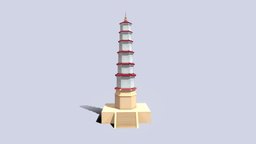 Chinese Tower 3dsmax