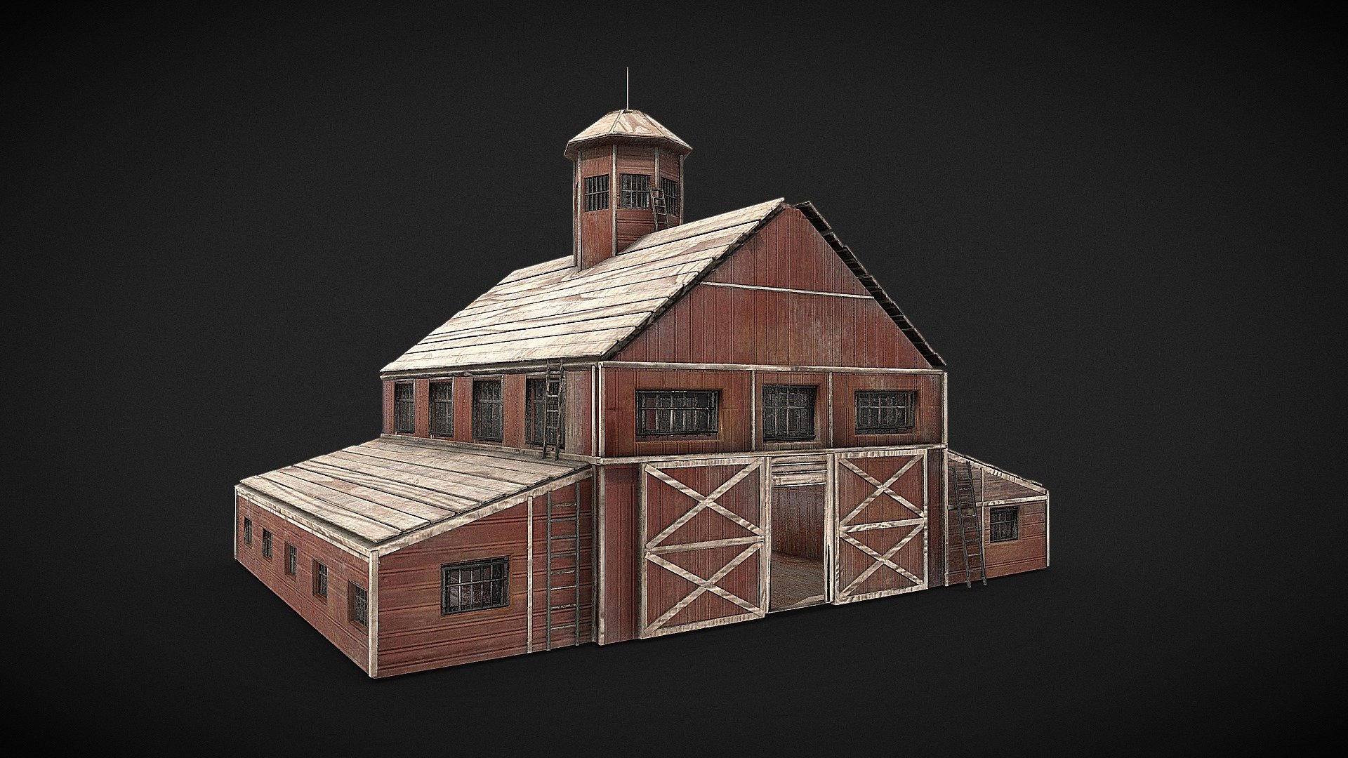 Farm 
modelled in Maya and textured in substance painter - Farm (low poly) - Download Free 3D model by Avmifi 3d model