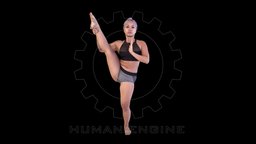 Female Scan body, anatomy, muscle, bodyscan, engine, woman, anatomical, yoga, realitycapture, character, photogrammetry, asset, model, female, human, person, noai, human-engine