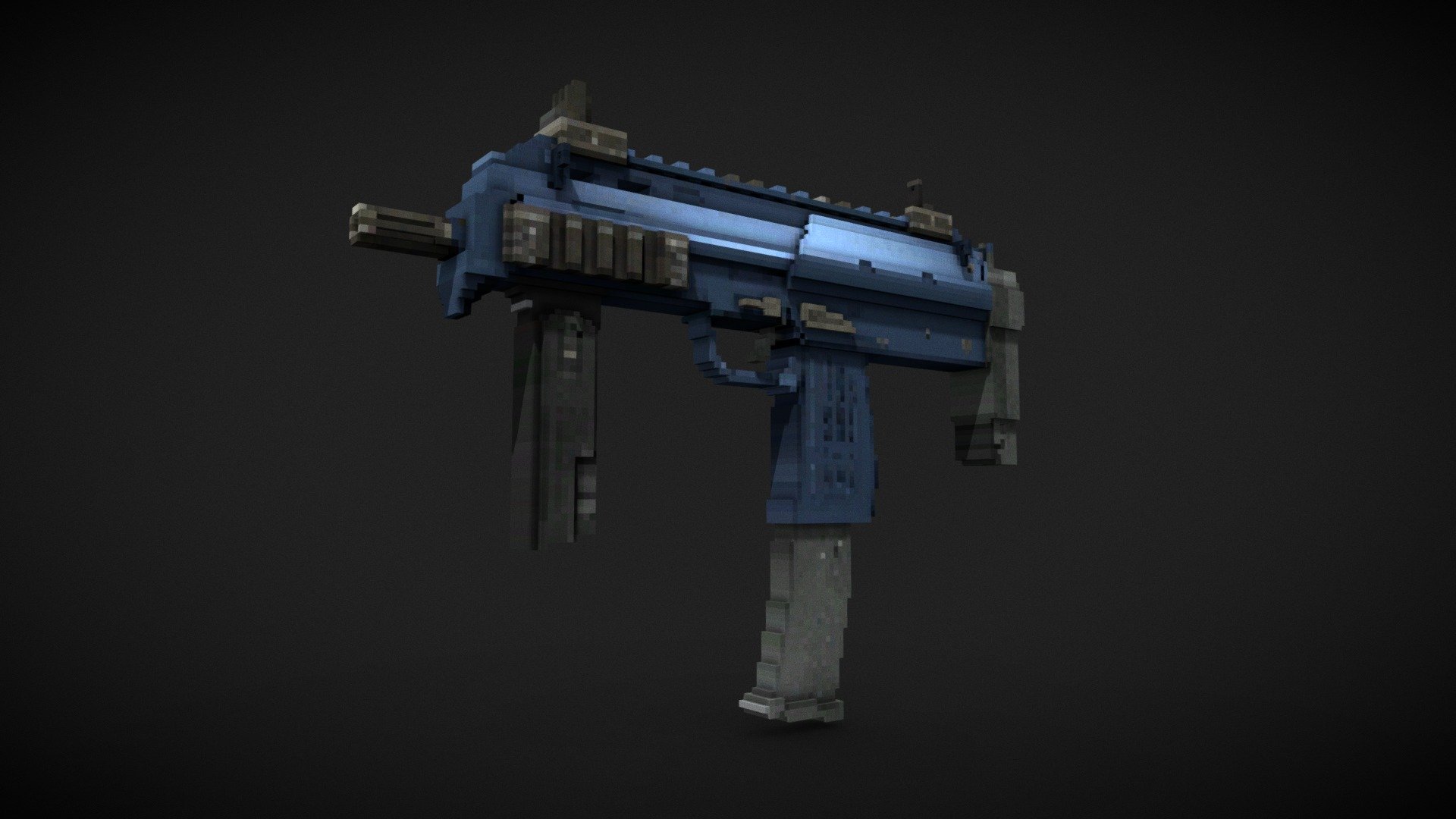 This is a voxel art version of the MP7 Anodized Navy for my minecraft server, original version can be found here: https://csgostash.com/skin/163/MP7-Anodized-Navy

Designed by Duytng with Cubik Studio - https://cubik.studio

Made with Cubik Studio 2.9.481 Beta - MP7 | Anodized Navy - Voxel Art - 3D model by Tung Linh (@tlinhh.41) 3d model
