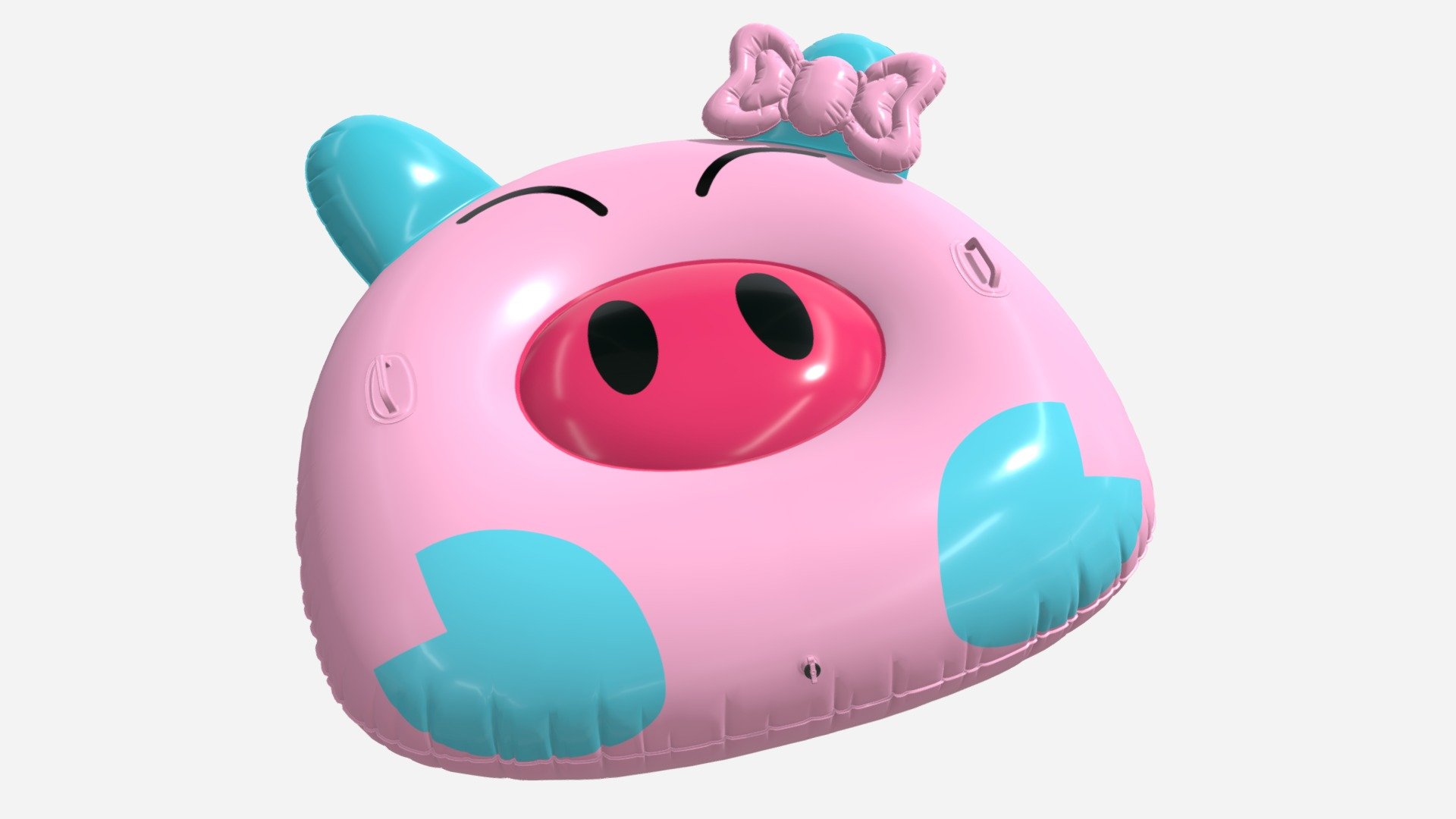 PBR-texture
HAPAH Inflatable Animal Pool Float with Handle, 52” 
Large Swimming Lounge Raft Floatie for Kids Adults,
Funny Blow Up Floaty Ride on Water Party Toy for 6+ Years, Pink Pig - HAPAH Inflatable Animal Pool Float - 3D model by Dzhus Ivan (@dzhusione) 3d model