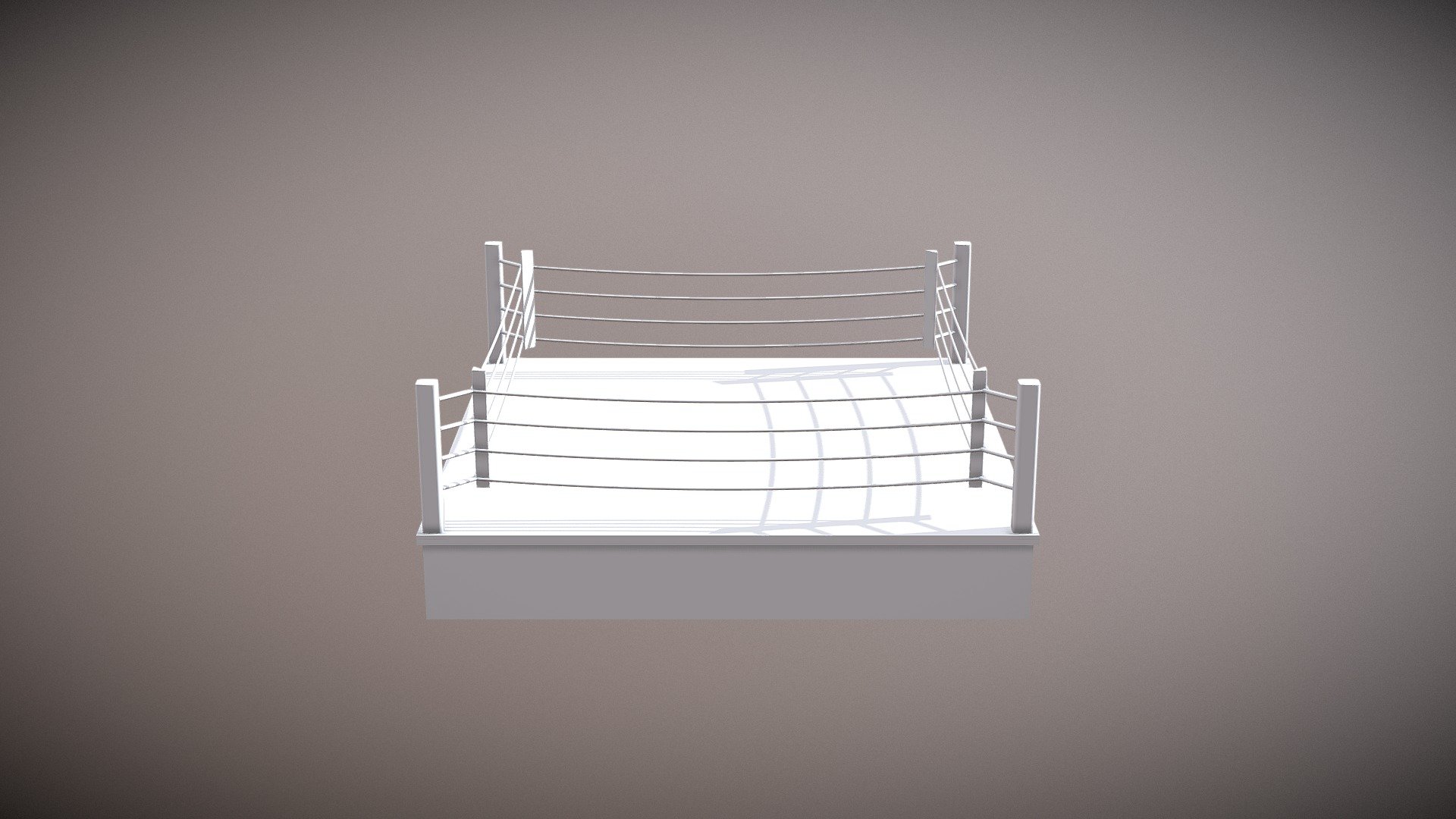 Boxing ring 6m x 6m - Boxing ring - Download Free 3D model by bamgbalat 3d model