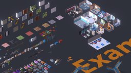 Low Poly Interior Asset Browser room, bathroom, sofa, stairs, bed, tv, assets, cloth, garage, doors, electrical, floor, shopping, pack, gym, electronic, table, rooms, appliances, devices, 3dasset, city-wall, 3d-cartoon, shose, lowpolyroom, asset, game, 3d, chair, low, model, home, interior, door, wall, arch-interior, asset-browser