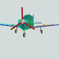 Gravity Sketch -Aircraft cross sectioned aircraft, piper, gravitysketch, beechcraft