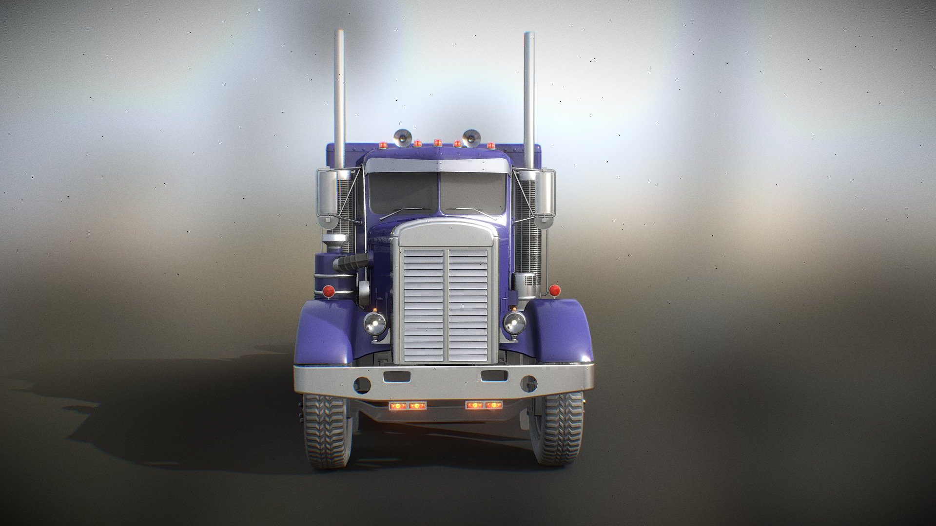Models from mobile game - BIG RIG Racing. Retro ivent 3d model