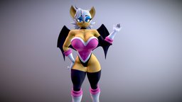 Rouge The Bat (sonic the hedgehog)anime NSFW SFW