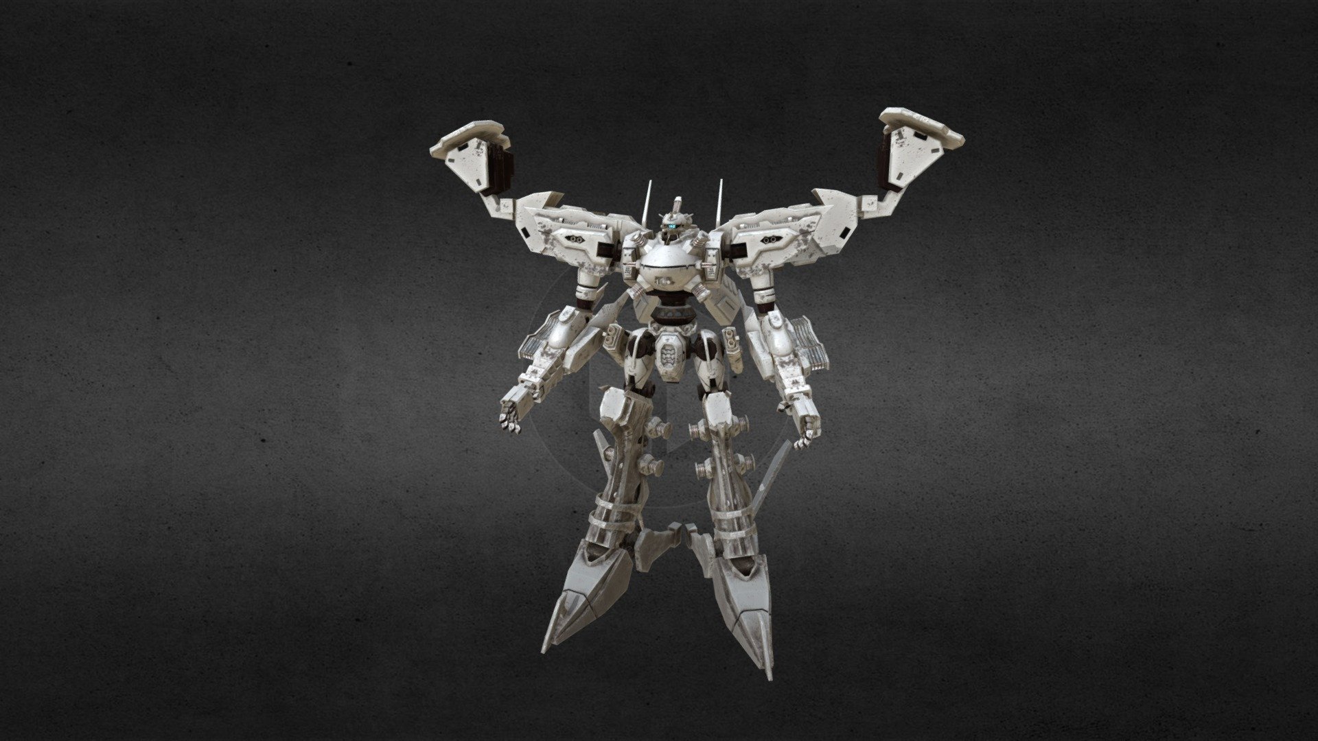 Armored Core White Glint - 3D model by w7w728115 3d model