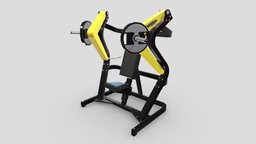 Technogym Plate Loaded Chest Press bike, room, cross, plate, set, sports, fitness, gym, equipment, vr, ar, exercise, treadmill, training, machine, fit, loaded, weight, workout, pure, weightlifting, strength, elliptical, 3d, sport, gyms, treadmills
