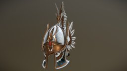 High Elf Helmet warhammer, armor, elven, helmet, fantasy