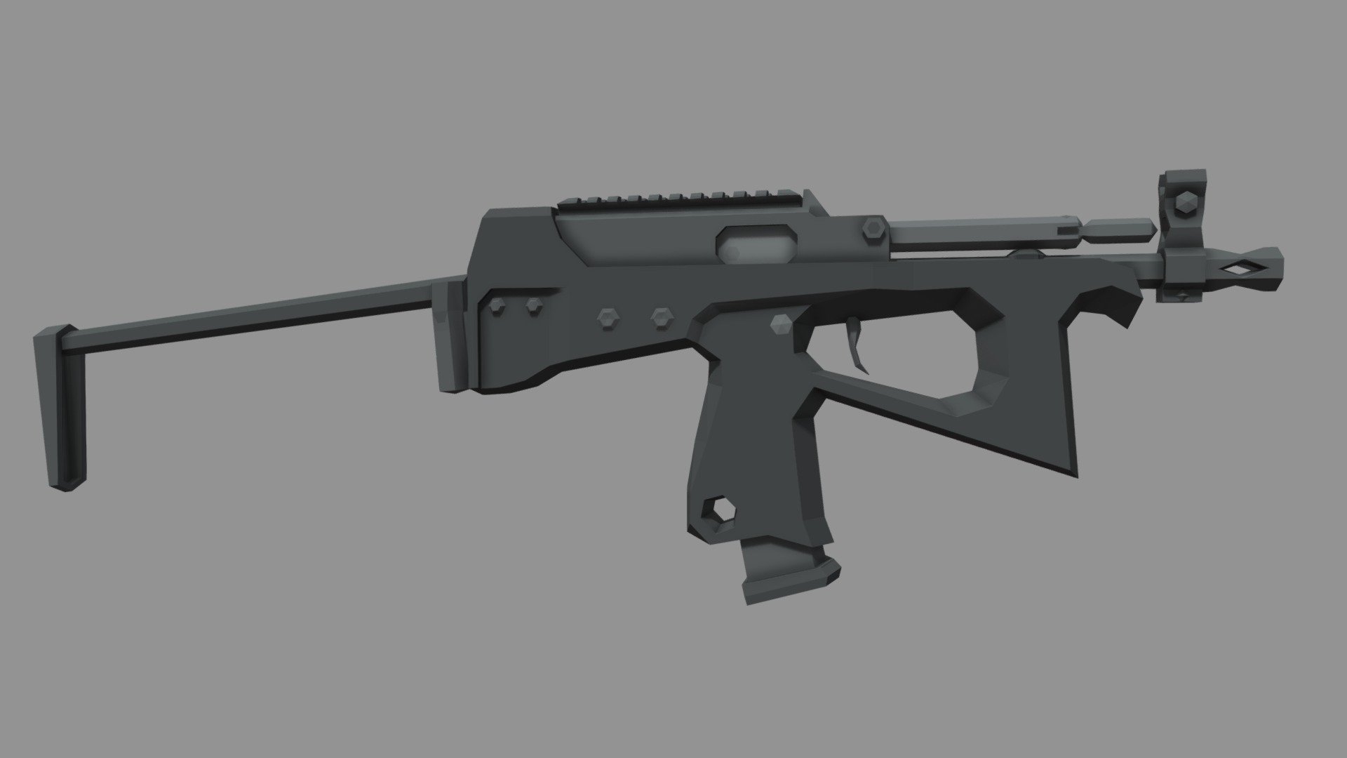 Low-poly PP-2000 - Download Free 3D model by veightyfive 3d model