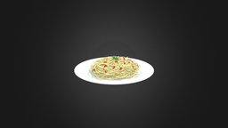 Spaghetti Carbonara cinema, room, food, ray, vray, plate, textures, materials, meat, detailed, dish, table, max, kitchen, mental, pasta, tableware, dining, cgaxis, bacon, spaghetti, carbonara, 3d, model, 3ds, interior, c4d