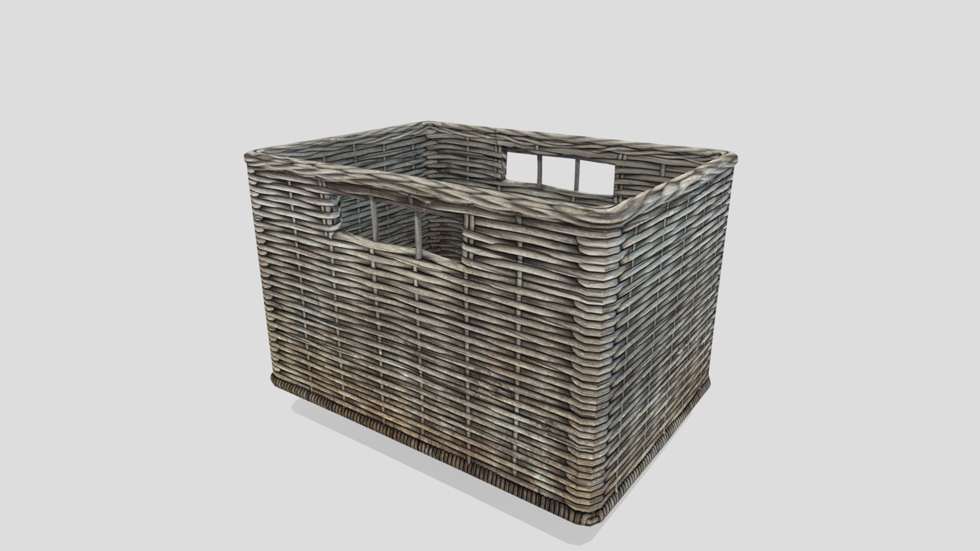 3D Straw basket
The pack has highly detailed basket ready for use in your project. Just drag and drop prefab into your scene and achieve beautiful results in no time. Available formats FBX, 3DS Max 2017



We are here to empower the creators. Please contact us via the [Contact US](https://aaanimators.com/#contact-area) page if you are having issues with our assets. 




The following document provides a highly detailed description of the asset:
[READ ME](https://medium.com/@aaanimators/3d-asset-pack-low-poly-tables-pack-arabic-21125c8bb0f7)




**Mesh complexities:**


Basket_03 801 verts; 1228  tris 



Includes 1 sets of textures with 4 materials:



● Diffuse

● Gloss

● Normal

● Specular - Straw Basket_03 - Buy Royalty Free 3D model by aaanimators 3d model