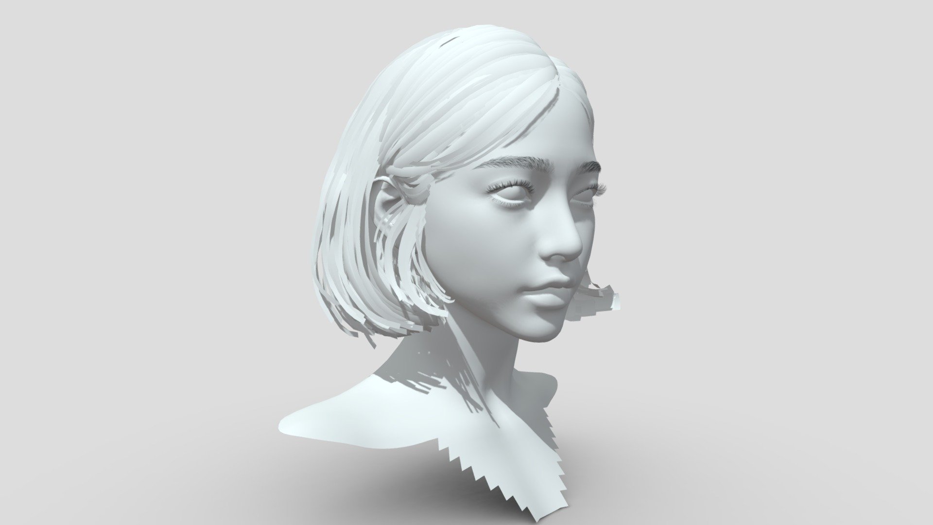 少女 - 3D model by ART-share (@along) 3d model