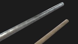 Fighting Sticks PBR Game Ready Low Poly