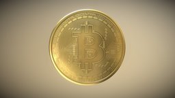 Bitcoin virtual, coin, money, financial, bitcoin, wallet, token, currency, crypto, golden, cash, investment, economy, btc, blockchain, cryptography, digital, gold, decentralized