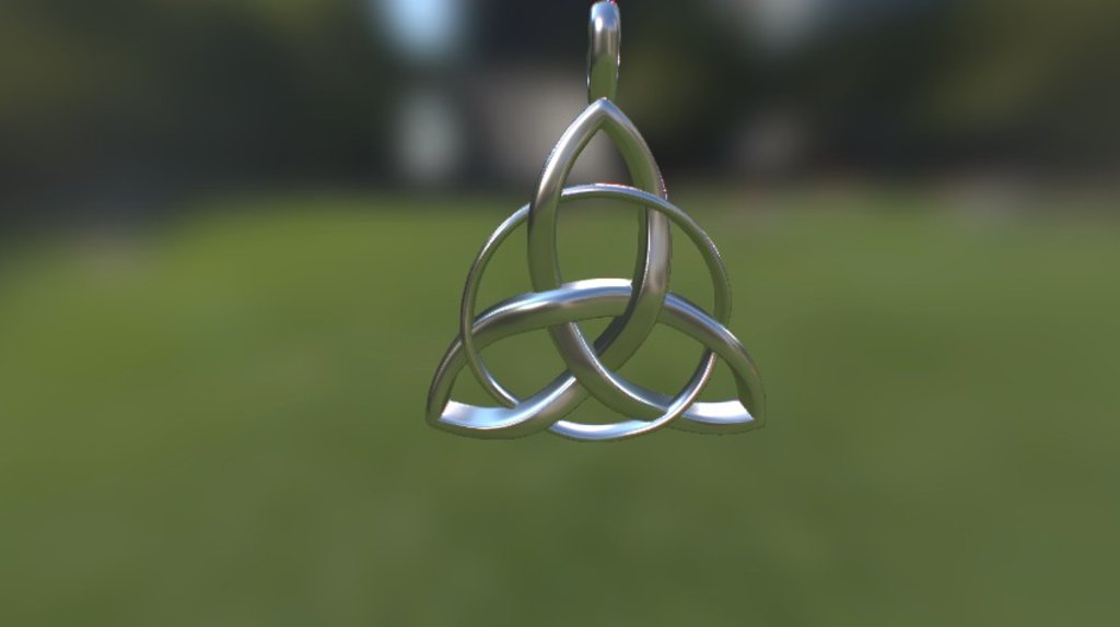 Celtic Trinity Knot necklace design. Available as a 3d print from Shapeways.
https://www.shapeways.com/product/UGZBKEJWU/celtic-trinity-knot - Celtic Trinity Knot - 3D model by MacDonald Creative Studios (@chrismacdonaldstudios) 3d model