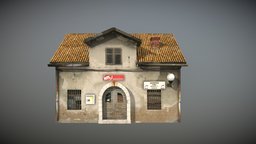 Old House 6 exterior, old, gameassets, unity, unity3d, architecture, house, city, building, village, gameready, environment