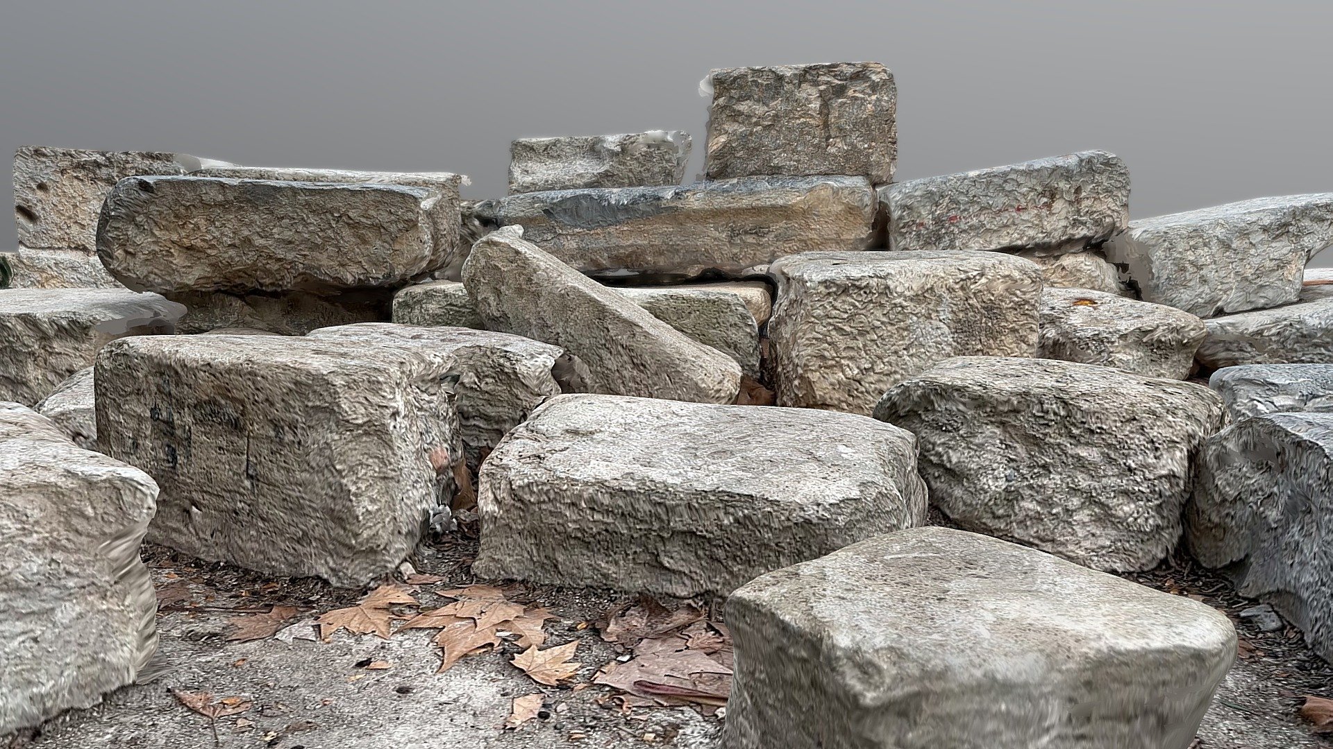Found in Valencia river channel, they seem to have been used in ancient or destroyed buildings. Scanned with LiDAR mode

Created with Polycam - Group of stones - Download Free 3D model by Aupuma 3d model