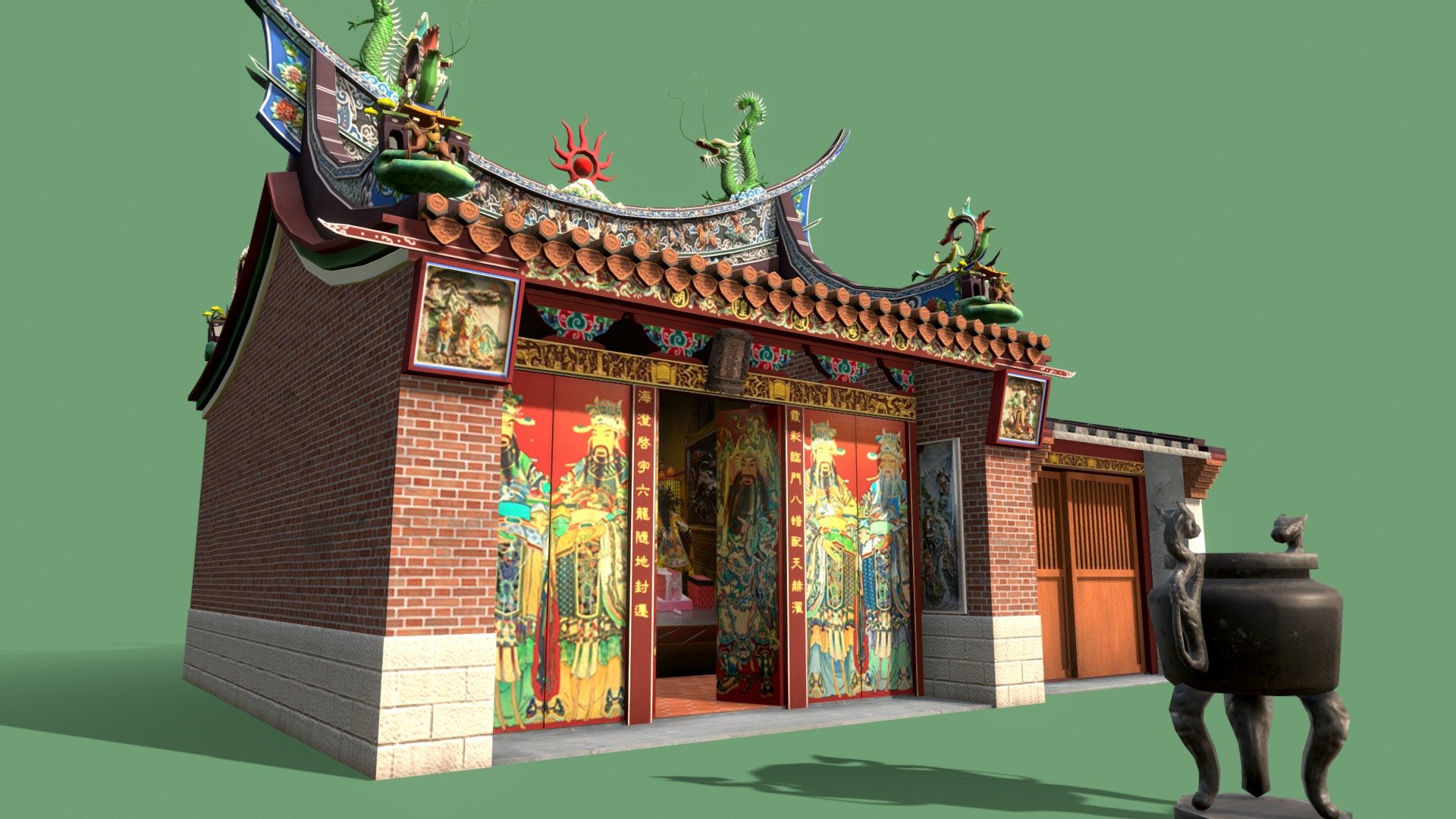城隍廟City God Temple (2020) - 3D model by PPCAT 3d model