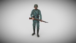 Soldier of the 3rd Marine-Stoßtrupp-Kompanie ww2, army, wwii, historical, germany, wehrmacht, uniform, secondworldwar, westerplatte, 1939, germansoldier