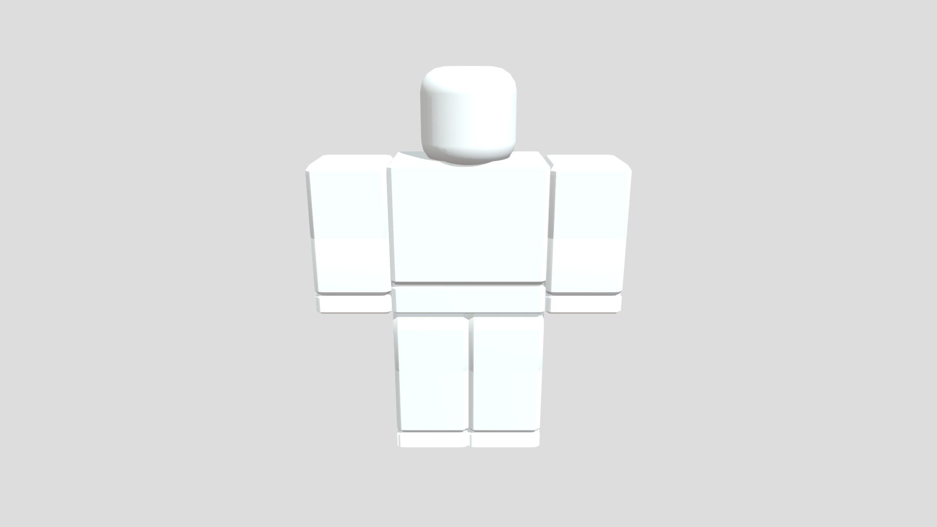 A roblox dummy. Spawns at correct position 3d model
