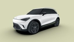 Smart #1 2023 suv, european, german, transport, urban, smart, ev, mercedes-benz, crossover, phototexture, smart-1, bev, all-electric, low-poly, vehicle, lowpoly, car, 1, subcompact, smart-car, geely-holding
