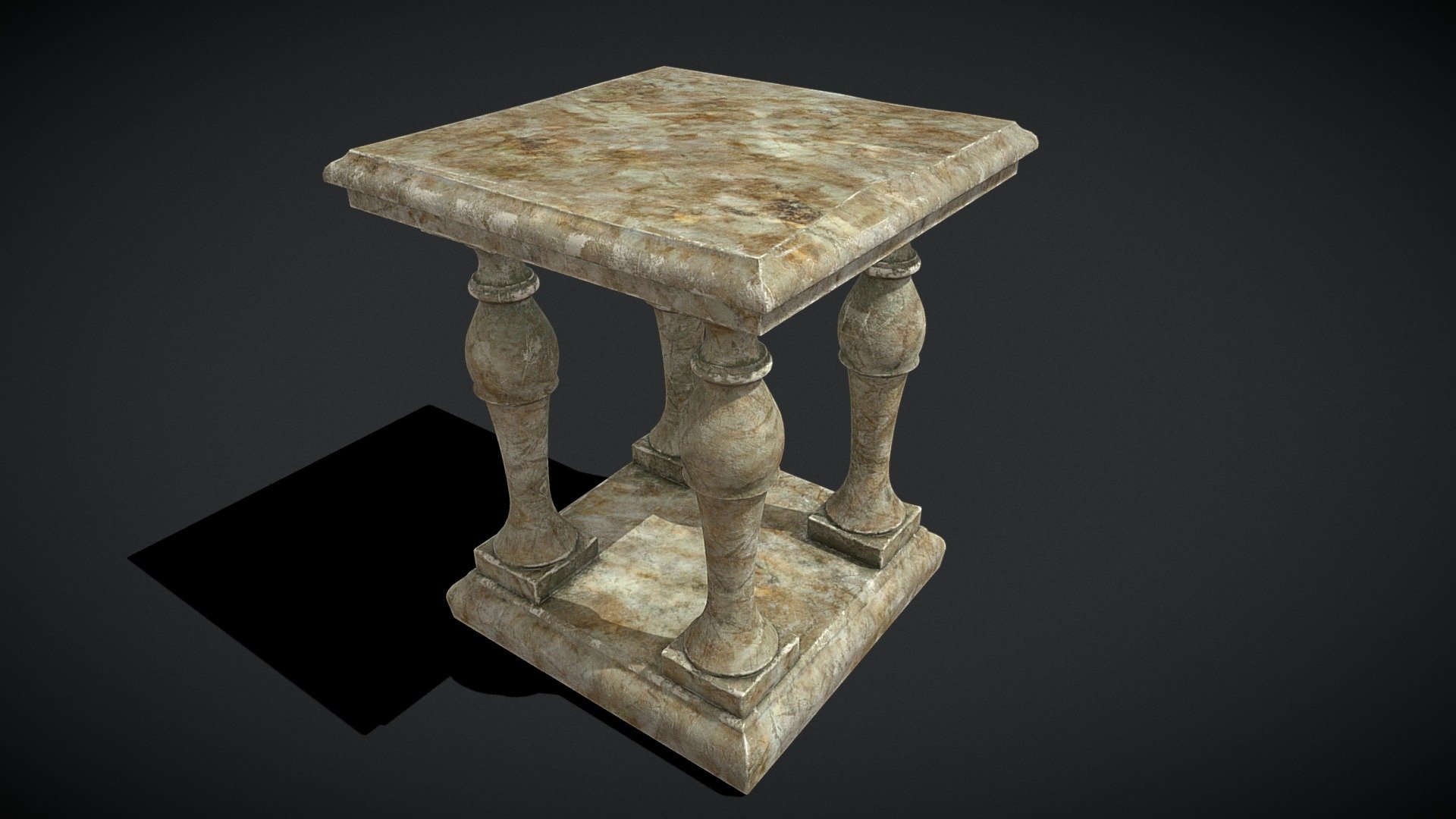 Square Marble Table
VR / AR / Low-poly
PBR approved
Geometry Polygon mesh
Polygons 8,151
Vertices 8,367
Textures 4K PNG - Square Marble Table - Buy Royalty Free 3D model by GetDeadEntertainment 3d model