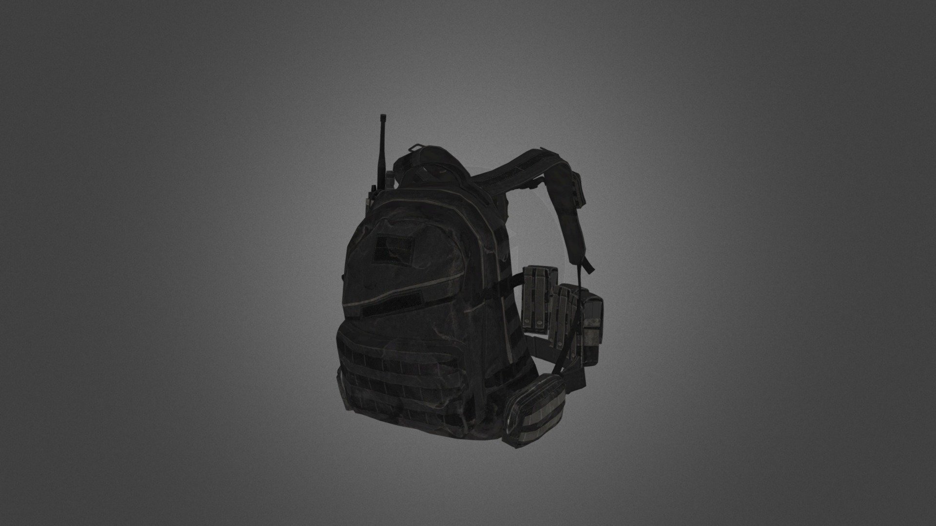 Military Backpack - 3D model by ArtGare 3d model