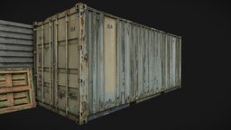 Container scan No. 1 rusty, shipping, metal, cargo, box, port, iron, corroded, shipment, container