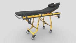 Stretcher trolley, bed, ambulance, clinic, patient, help, service, emergency, hospital, first, science, surgery, medicine, medic, rescue, healthcare, stretcher, ems, mobile, medical