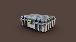 Crate,Kit,Box. scene, game, blender3d, gameasset