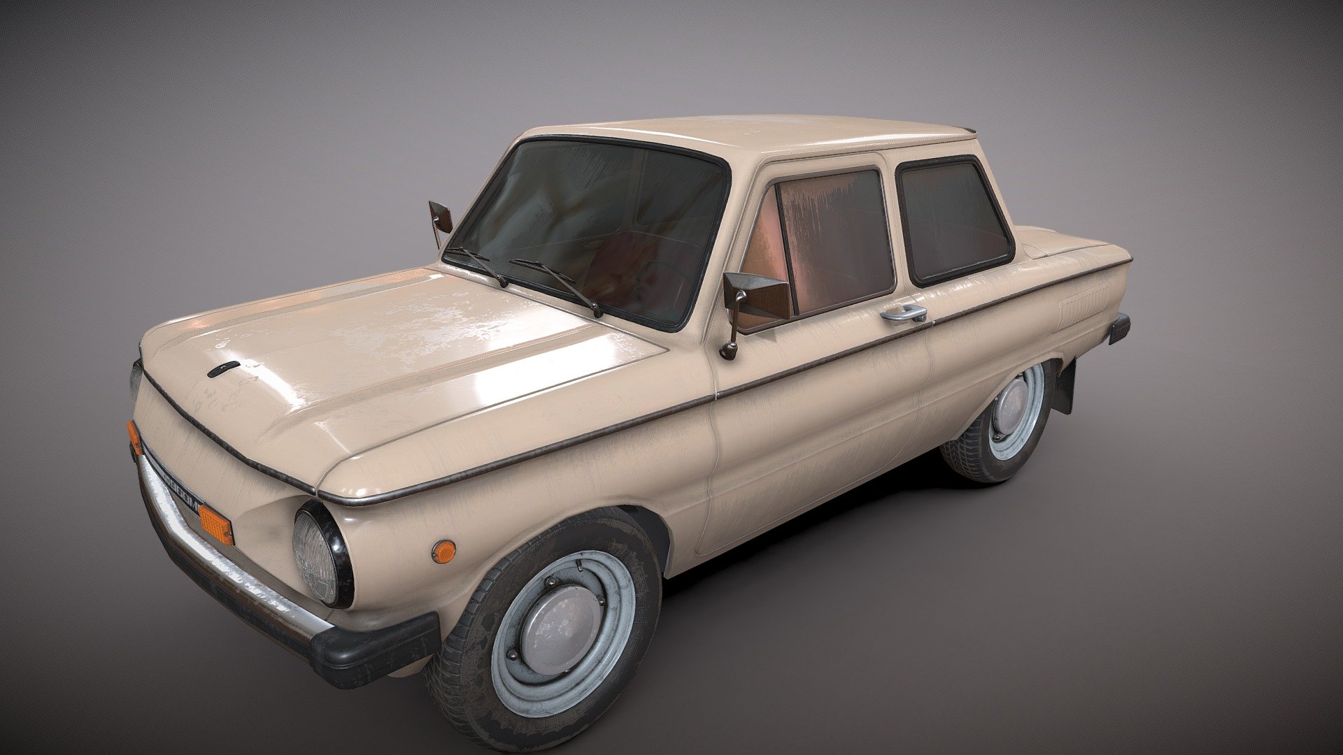 Soviet car I group of small class, manufactured by Zaporozhye Automobile Plant. The car ZAZ-968 has replaced the model ZAZ-966. Produced from 1971 to 1973 3d model