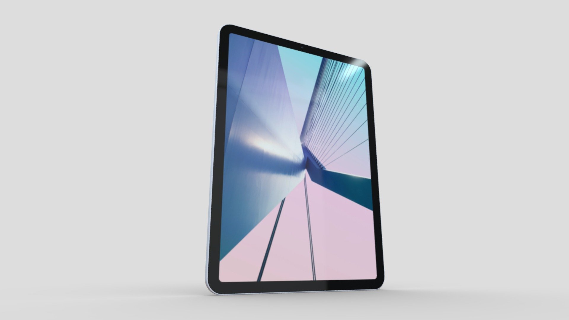 All new iPad air 4 was announced on September 15th and it features new all-screen design with larger 10.9-inch display, new 12MP rear camera, next-generation Touch ID sensor and A14 Bionic chip 3d model