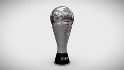 The Best Award 3D model france, stadium, football, balloon, league, boot, best, oro, player, shoes, soccer, award, trophy, futbol, europe, goal, golden, messi, champions, trophies, awards, cristiano-ronaldo, mbappe, 3d, the-best